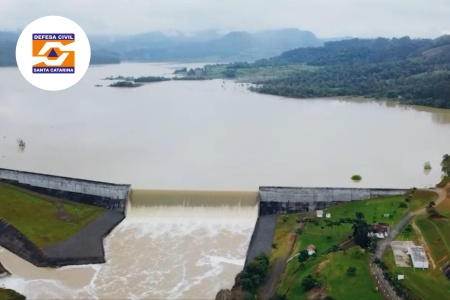 Barragem em operação